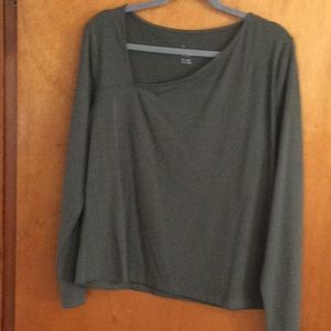A new day olive green top 2X